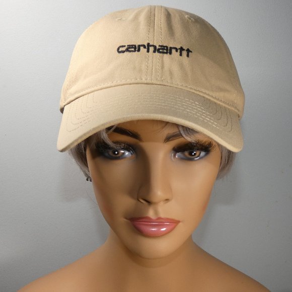 Carhartt Adjustable Baseball Hat Cap -Khaki - Picture 2 of 11